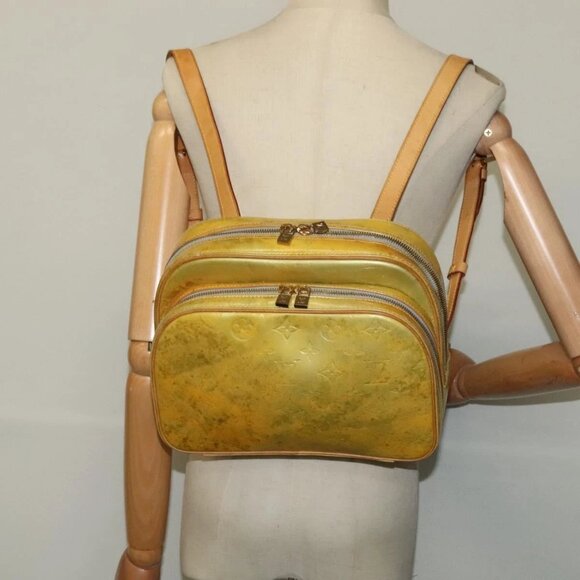 LOUIS VUITTON Monogram Vernis Marley Backpack Gris M91038 LV Auth 139758 - Picture 1 of 16